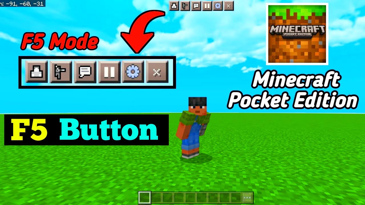 F5 MOD For Minecraft Pocket Edition 1.20+ WITHOUT KEYMAPPER