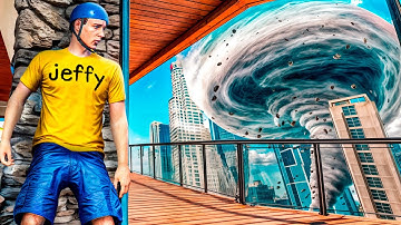 Can Jeffy Survive The Biggest TORNADO In GTA 5!