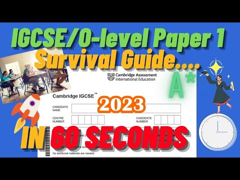 IGCSE/O-level Business Paper 1 Exam Guide Updated 2023