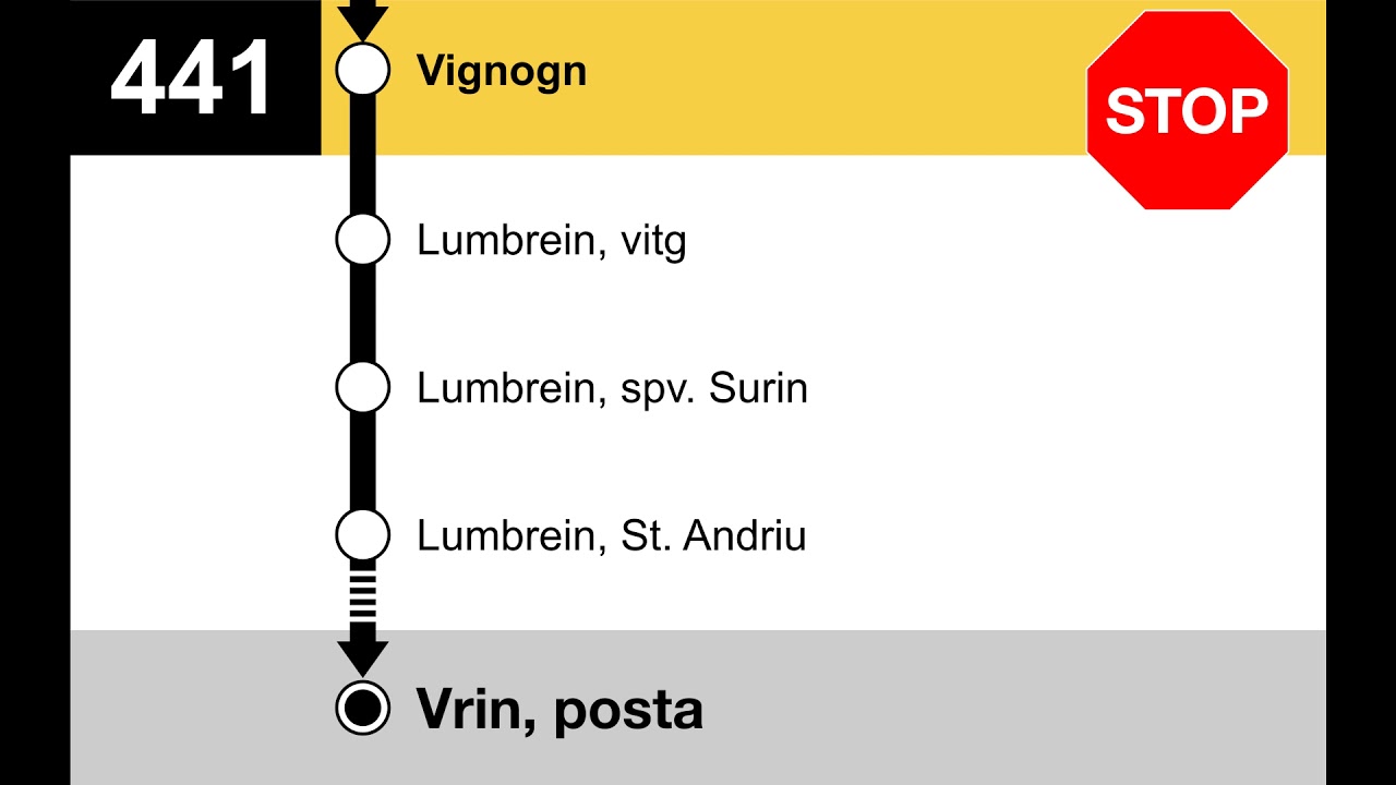 PostAuto Ansagen • 441 • Ilanz – Vella – Vrin