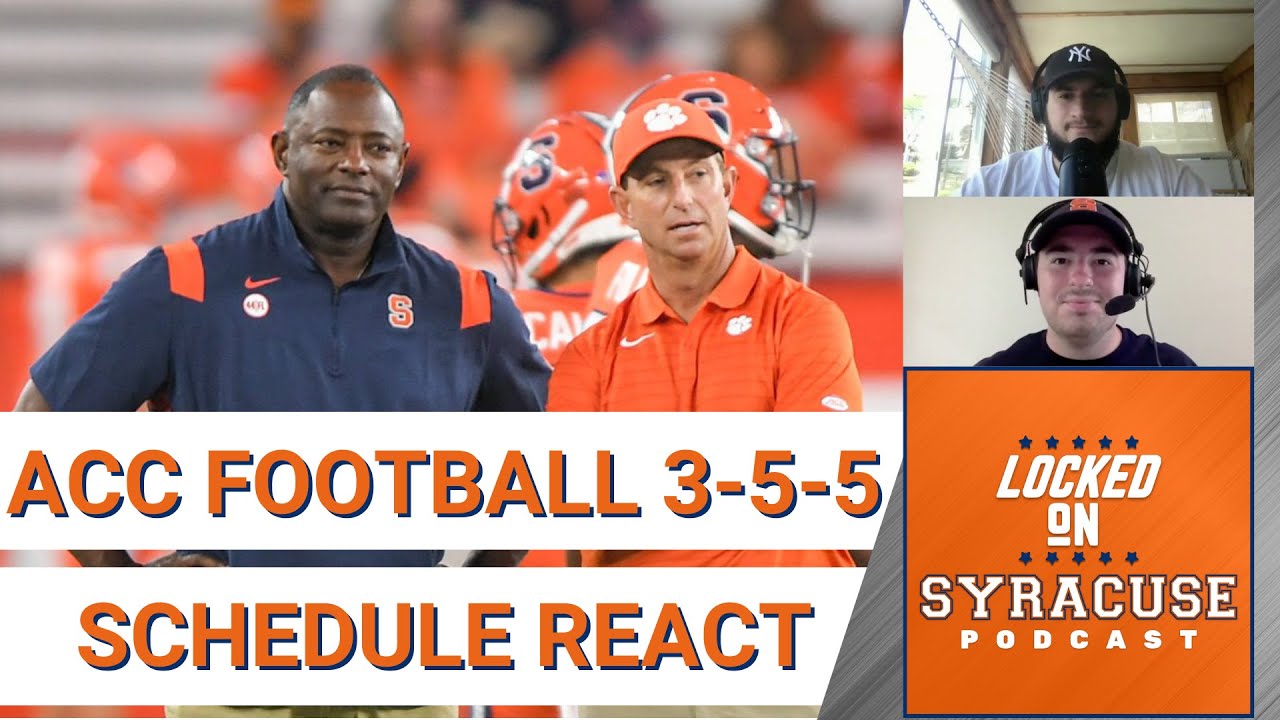 Syracuse Football's Future Changes with ACC Schedule News YouTube