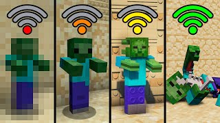 minecraft zombie with different Wi-Fi