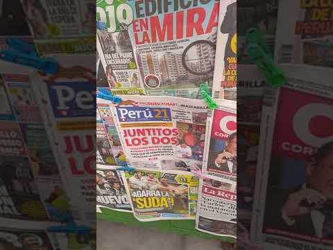 Portadas de periódicos y diarios de Lima