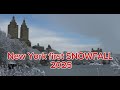 Walking through NEW YORK first SNOWFALL 2025 Times Square to Central Park