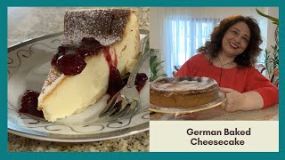 German baked cheesecake at home - my mother's secret recipe ! I am sure you will love it