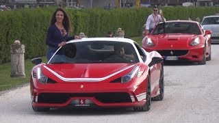 Cars \& Coffee Italy Brescia 2018 - DAY 1 - Supercars Leaving Car Meet, Apollo IE, AMG GT R \& More!
