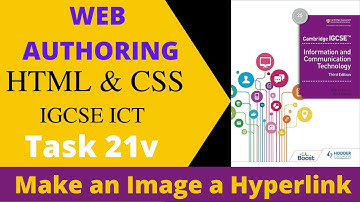 task 21v Make an Image a hyperlink Web Authoring IGCSE ICT