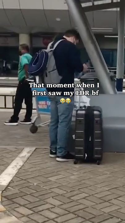 first time meeting my long distance boyfriend #shorts #fyp #ldr #ldrcouple #filamcouple #afam