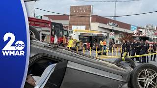 33 injured, two critically, after bus crashes into building in Pikesville