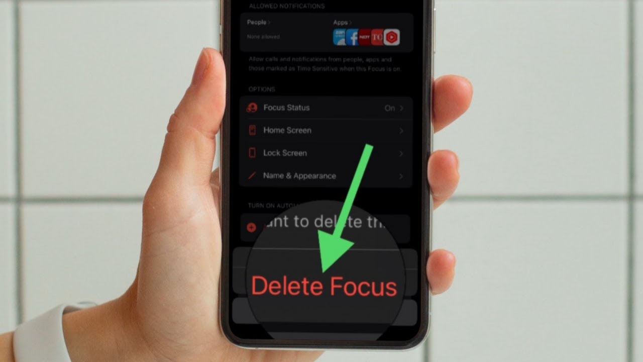How To Delete Focus On IPhone And IPad YouTube How To Delete Focus On IPhone And IPad YouTube