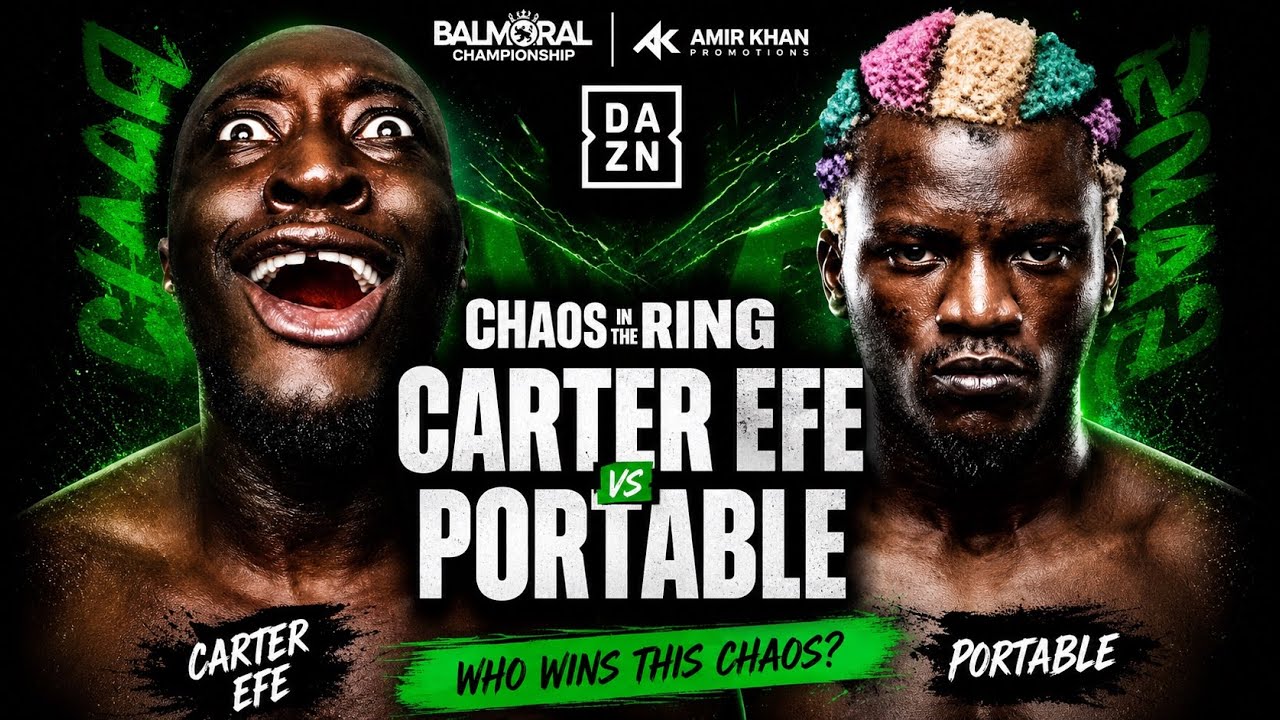 PORTABLE VS CARTER EFE FULL BOXING MATCH! CHAOS IN THE RING: CARTER EFE BEAT PORTABLE LIVE