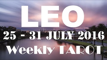 Leo Weekly Tarot Reading 25th - 31st July 2016 by Inspire 2016