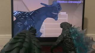Godzilla and Gamera react to Gamera vs Pacific Rim Kaijus | (EPIC FIGHT ANIMATION)