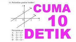 Persamaan Garis Lurus - Trik Cepat UNBK Matematika SMP 2019 - Durasi: 17.30. 