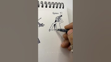 How to draw stickman body with Scythe, spear, Guess || #art  #drawing #stickman #tutorial #fypシ