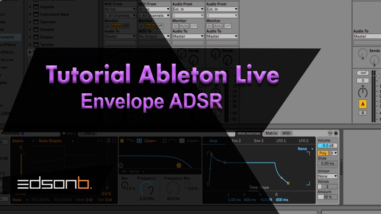 Tutorial Ableton Live - Envelope ADSR - YouTube