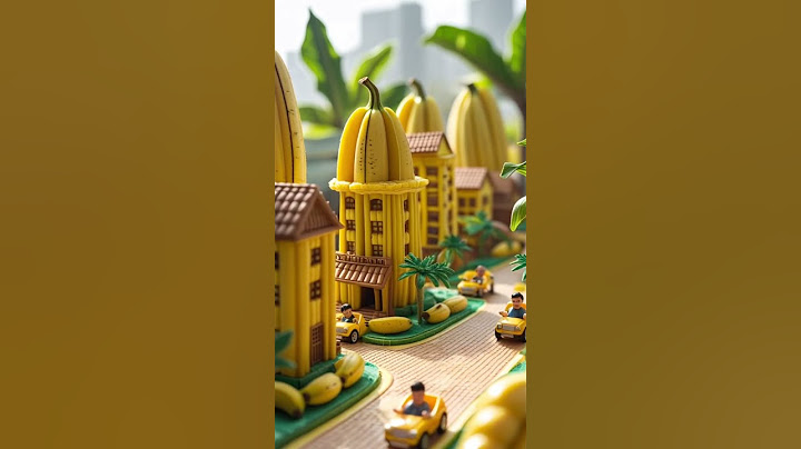 A Tiny World Made Entirely of Bananas ! 🍌🏙️