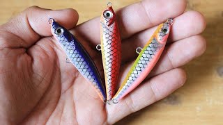 Lure Making - sinking pencil bait lure - ทำเหยื่อปลอมซิ้งกิ้งตกปลากระสูบ