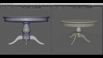 Table Modeling in Autodesk Maya 2023