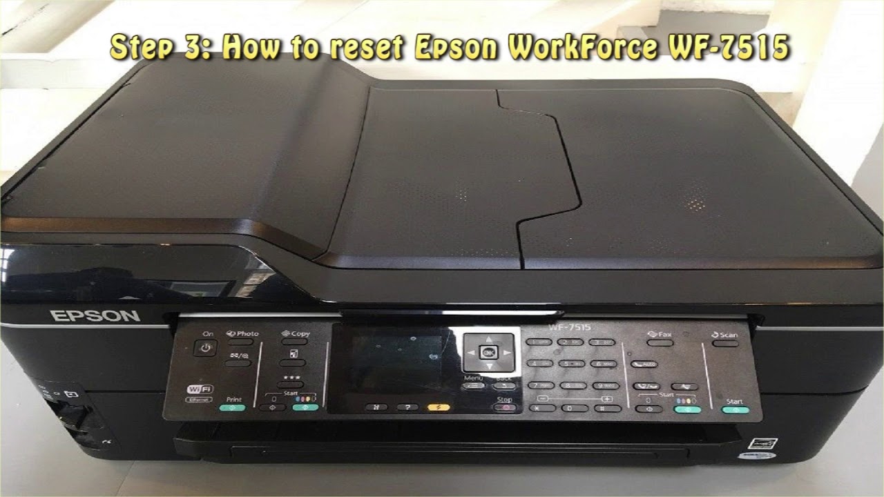 Reset Epson WorkForce WF 7515 Waste Ink Pad Counter 