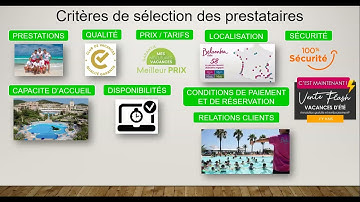 4.1.1.4. CONCEPTION - La sélection des prestataires