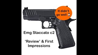 EMG STACCATO C2 Review didn’t go to plan! #airsoft #hicapa #staccato #emg