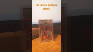 Joe Burrow Rookie PSA 9 Giveaway!