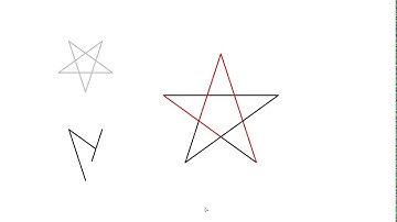 Shape Machine Demo - Find Indefinite Polylines in a 5-star Polygon