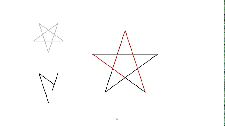 Shape Machine Demo - Find Indefinite Polylines in a 5-star Polygon