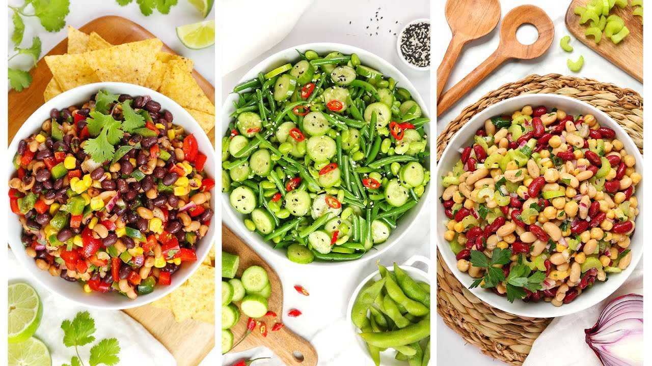 3 Healthy Bean Salad Recipes | Quick + Easy Meal Prep Ideas | The Domestic Geek