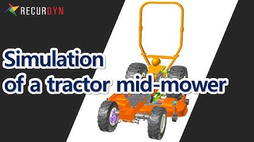 A tractor mid-mower simulation using MBD and DEM