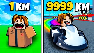 SIMULEI E CONSEGUI VELOCIDADE INFINITA NO KART DO ROBLOX