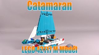 Catamaran - LEGO Tecнnic 42117 M Model with Free Instructions #42117 #grohl666 #technic #boat