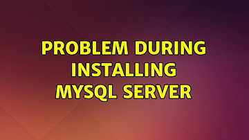 Ubuntu: Problem during installing mysql server
