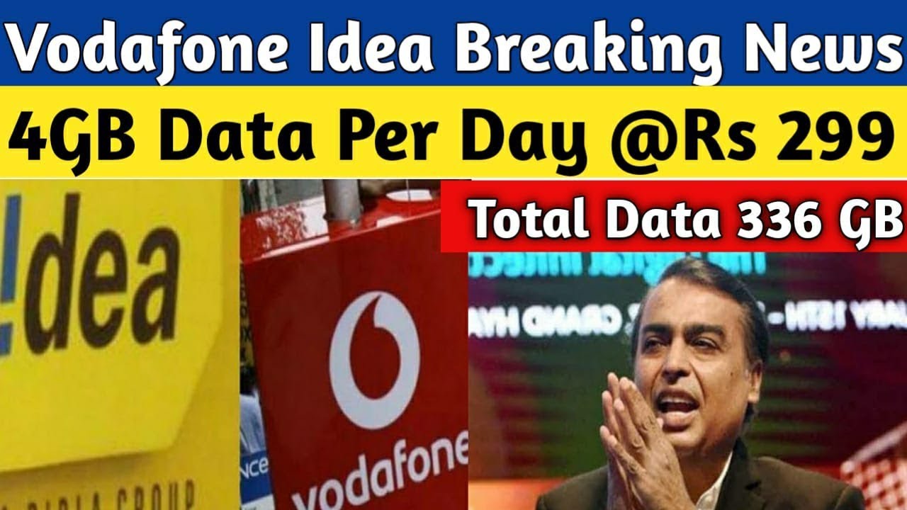 Vodafone Idea Great News | Double data Offer Daily 4 GB Data By Vodafone