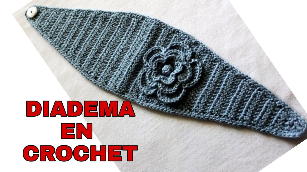 Diadema en crochet súper fácil de hacer