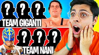 WWE 2K22 👊 4 GIGANTI vs 4 NANI! Chi Vincerà? screenshot 5