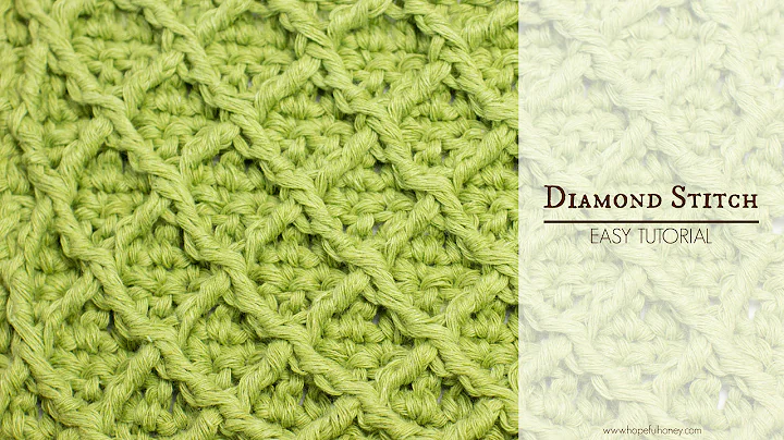 How To: Crochet The Diamond Stitch | Easy Tutorial by Hopeful Honey