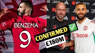 Karim Benzema set to join Man United🔥 at the end of the January, deal worth £180m✅