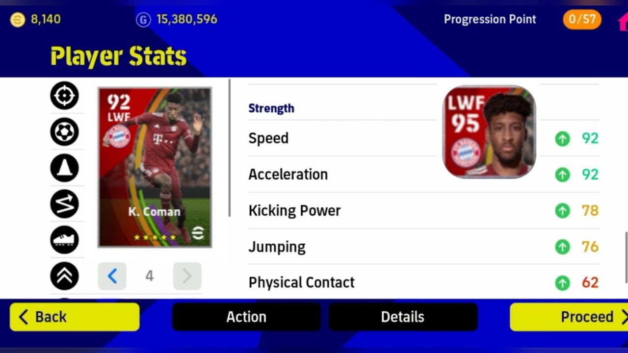 Max rating Kingsley Coman EFOOTBALL 2023 mobile YouTube