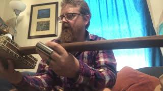 Acoustic Fretless Slider Cigar Box Guitar build 1