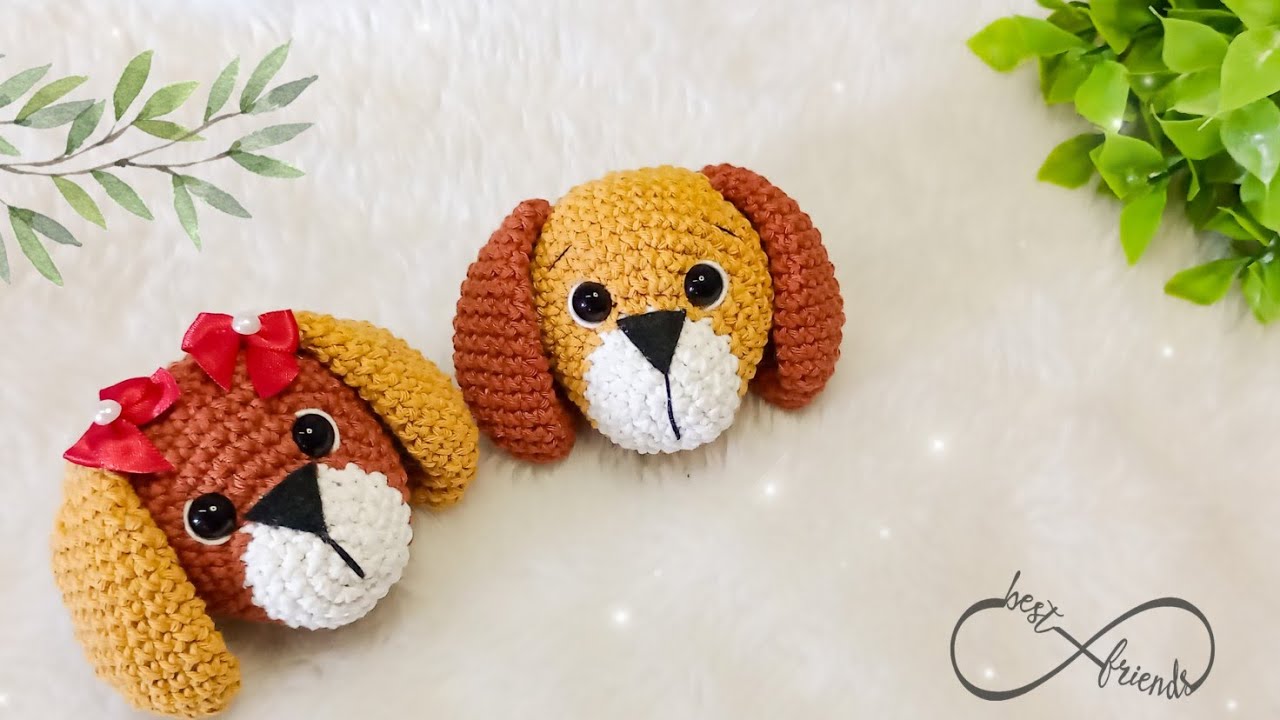 Chaveiro cachorrinho amigurumi 🐾🐶 Fácil e rápido de fazer!