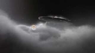 U.S.S. Ares, soaring through the clouds. (from Star Trek: Axanar, coming 2014)