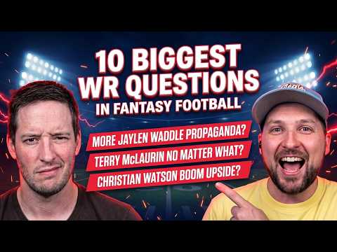 Video: 10 Biggest WR Questions in Fantasy Football with Yahoo's Justin Boone