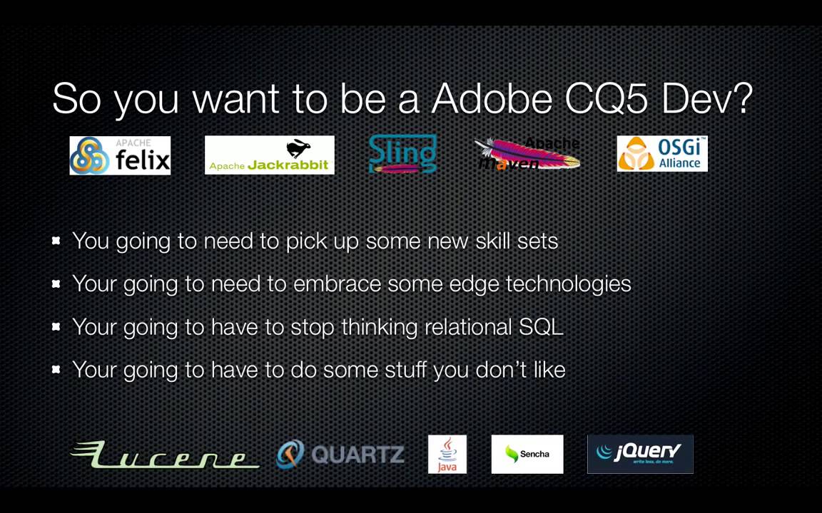 adobe cq what a new developer needs to know youtube adobe cq