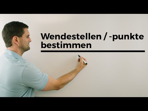 Wendestellen/Wendepunkte bestimmen Teil 1 | Mathe by Daniel Jung