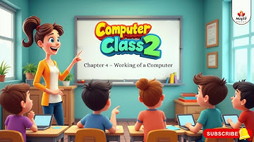 Chapter 4 – Working of a Computer | Computer Class 2 | Smart Lecture | Maple Books