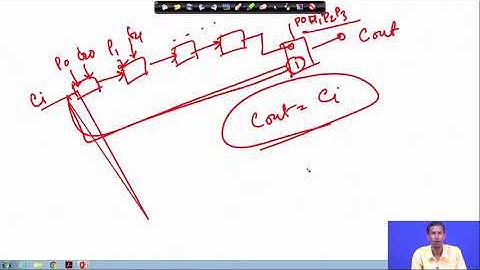 Lecture 17 :Efficient Adder Architecture (Contd.)