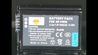 SonyのNP-FW50、互換のDSTE製リチャージャブルバッテリーパックの評価