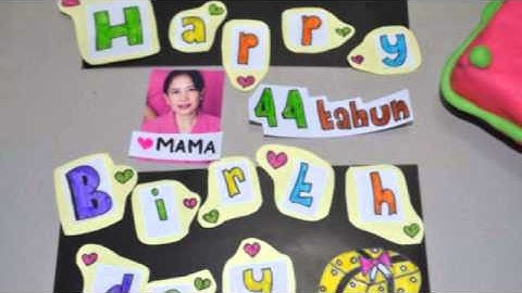 Stop motion happy birthday mama